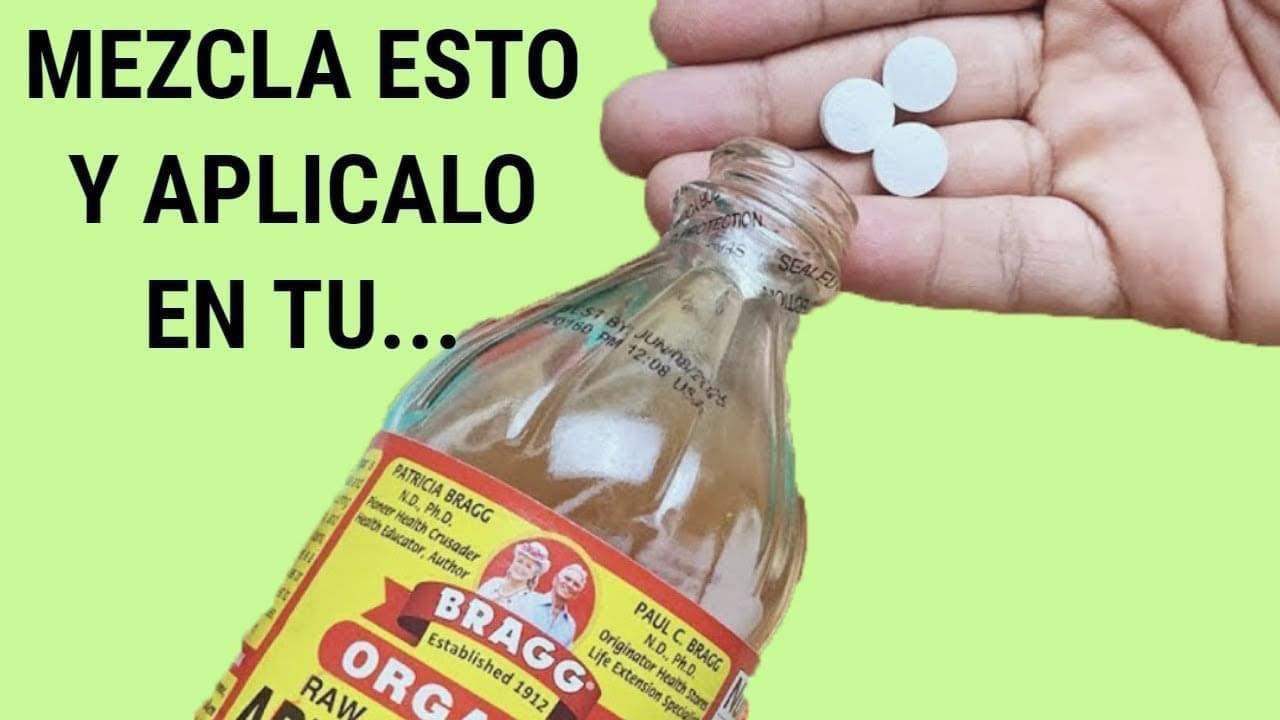 Mezcla Aspirina con Vinagre de Manzana