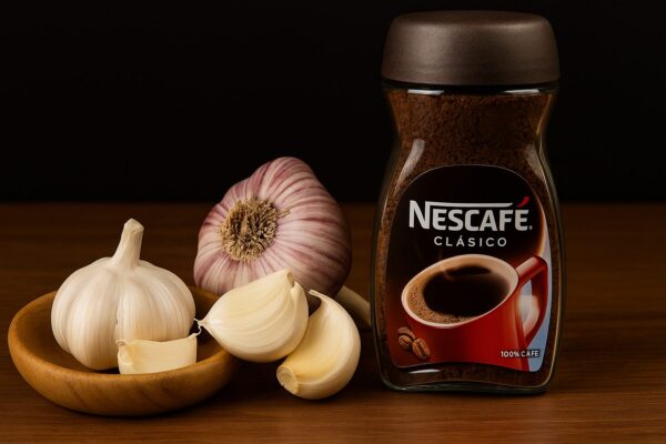 El poder del café con ajo