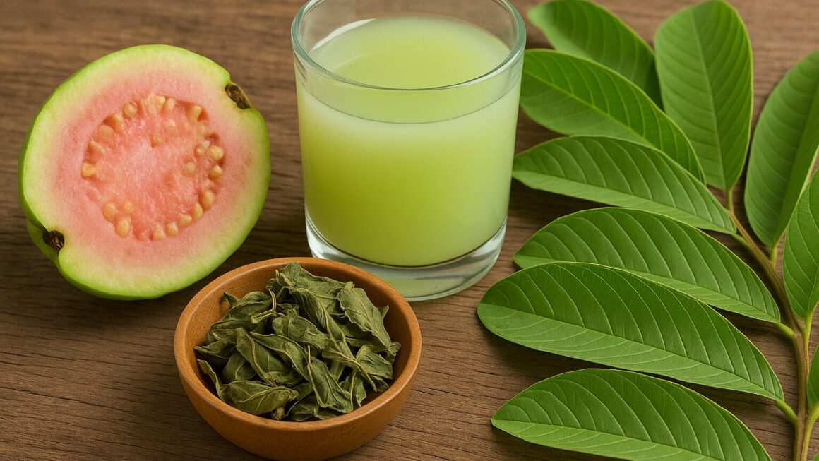 hojas de guayaba.