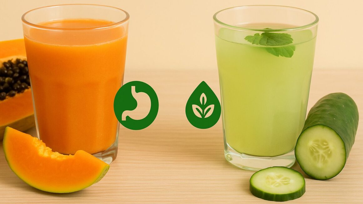 papaya y pepino