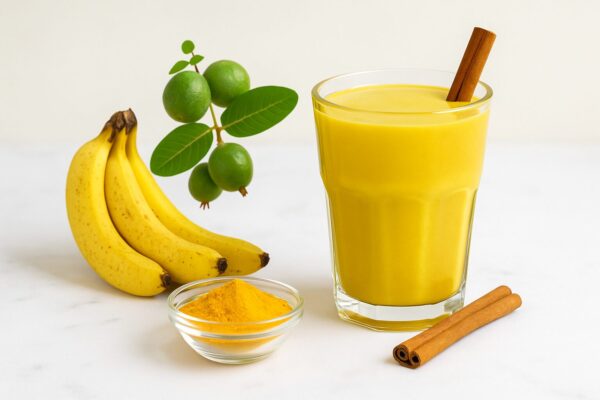 Bebida Natural con Plátano, Cúrcuma y Canela: Limpia el Hígado y Mejora la Circulación