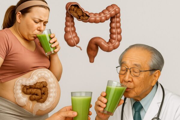 Jugo japonés para desintoxicar el colon y bajar el abdomen inflamado