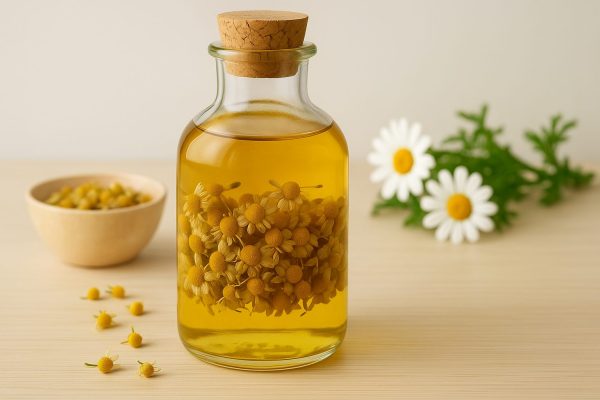 🌼 Aceite de Manzanilla: 10 Usos Claves, Beneficios, Propiedades y Cómo Prepararlo en Casa