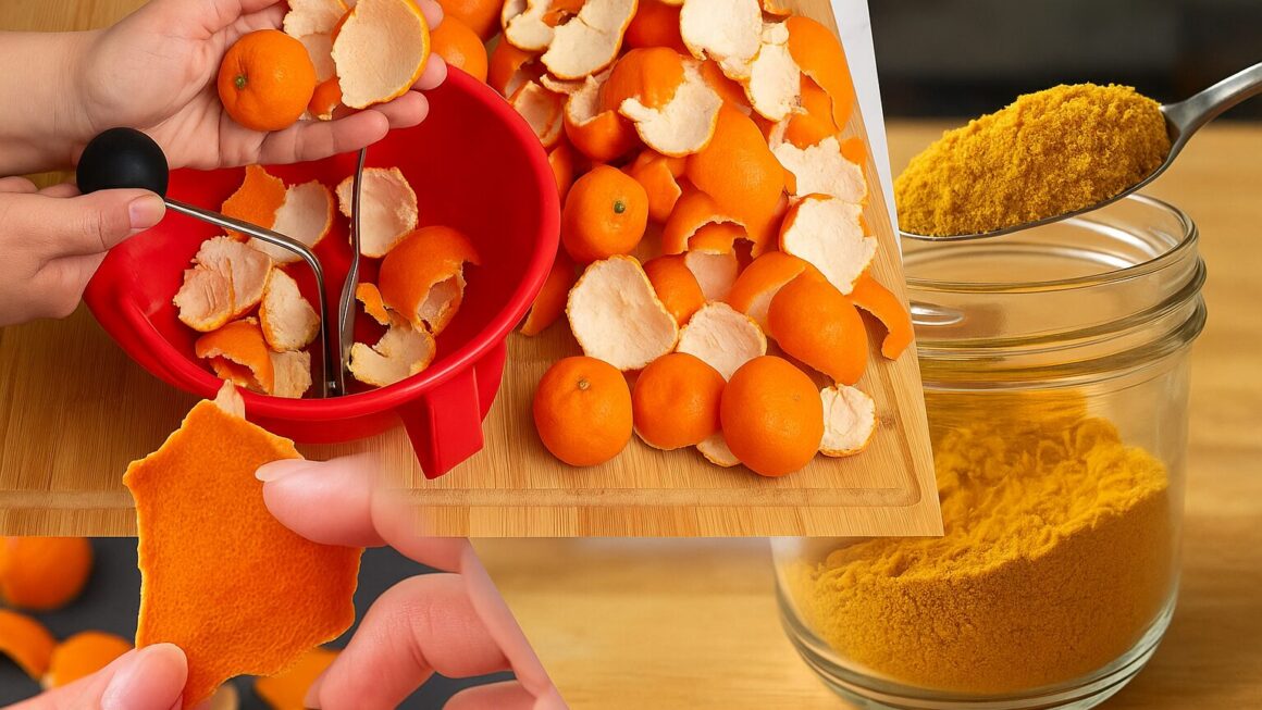 cáscara de naranja