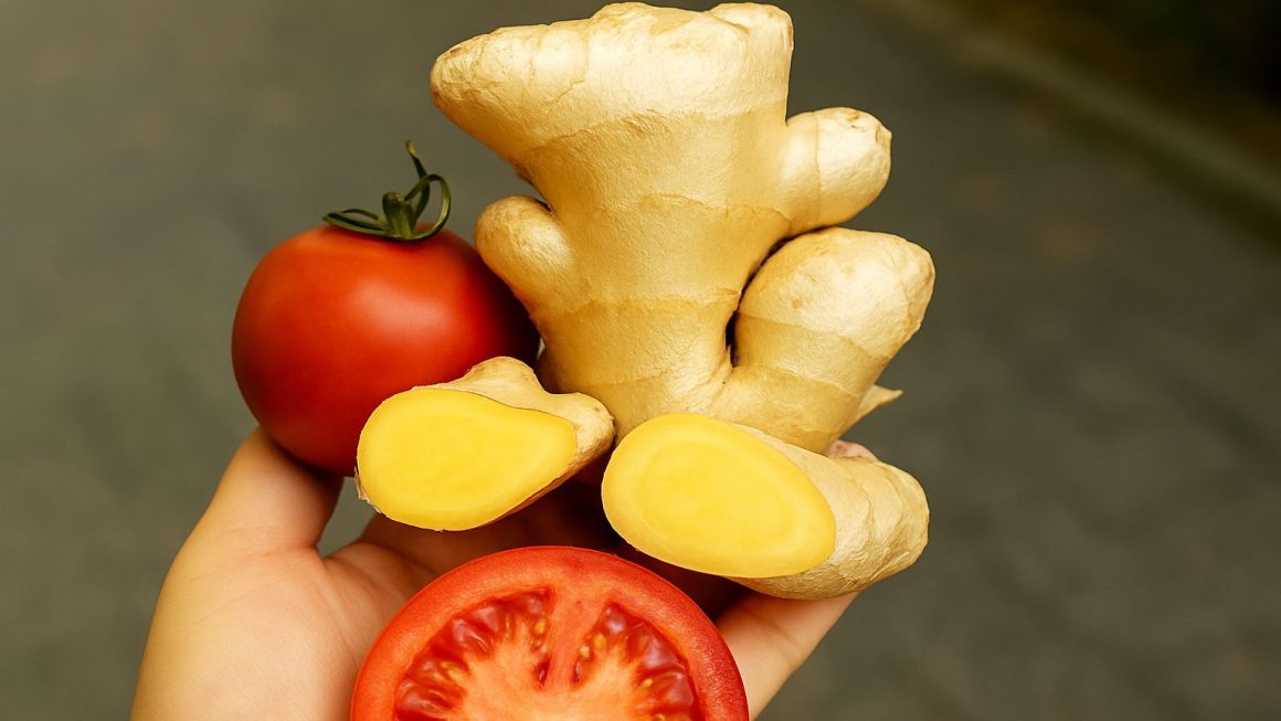 jengibre y el tomate
