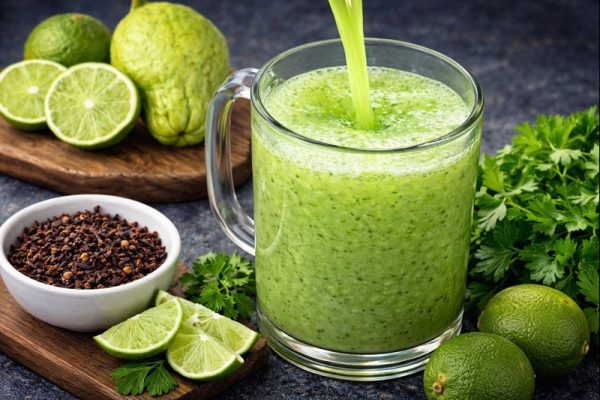 Bebida natural de chayote y limón para mejorar la circulación y desinflamar las piernas
