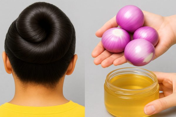 🌿 Aceite de cebolla para acelerar el crecimiento del cabello