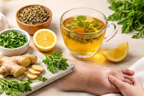 Infusión Natural Para Reducir Hinchazón en Piernas y Tobillos