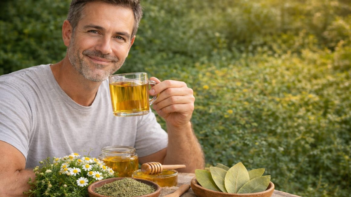 infusión de laurel y manzanilla