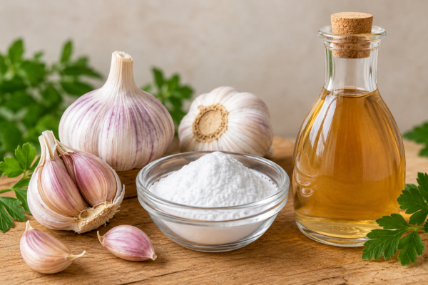 Ajo para las uñas: receta natural con vinagre y bicarbonato paso a paso