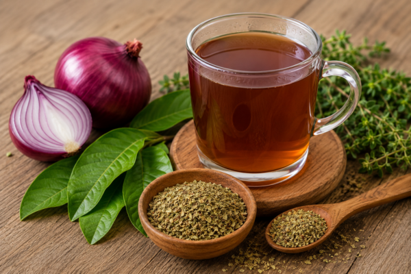 Cebolla Morada, Orégano y Hojas de Guayaba: Una Combinación Tradicional Rica en Antioxidantes